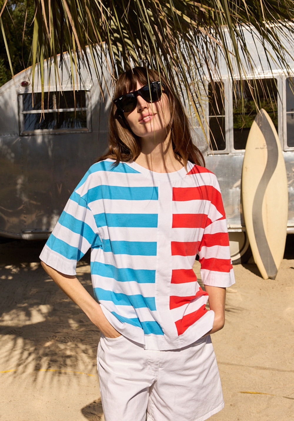 ESTELLE Graphic Striped T-Shirt (PLAY)