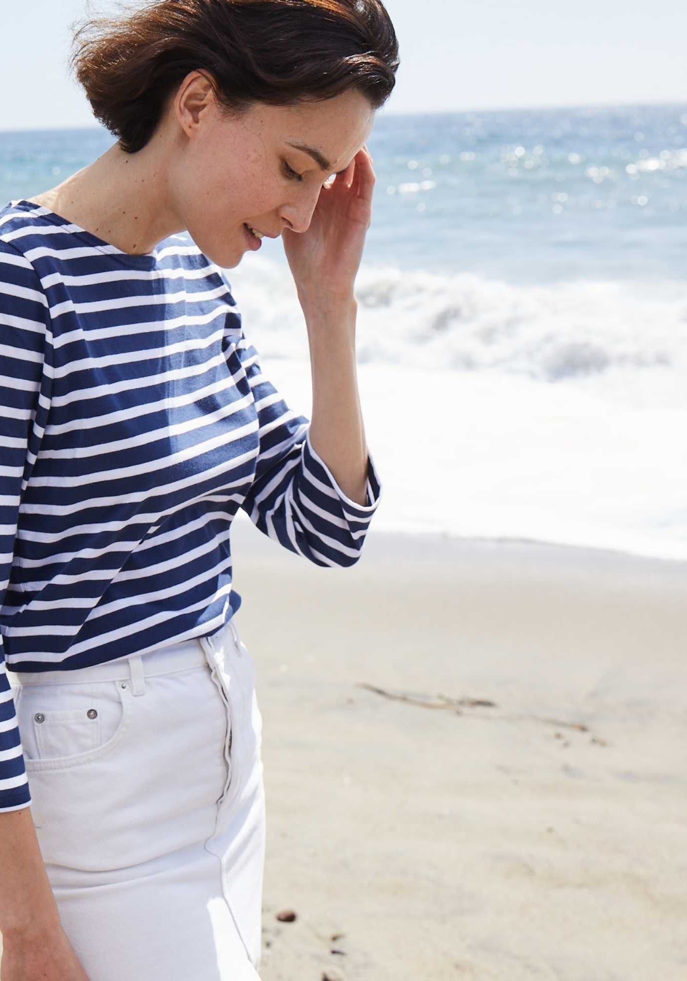 Galathee II Breton Striped Top (NAVY / WHITE)