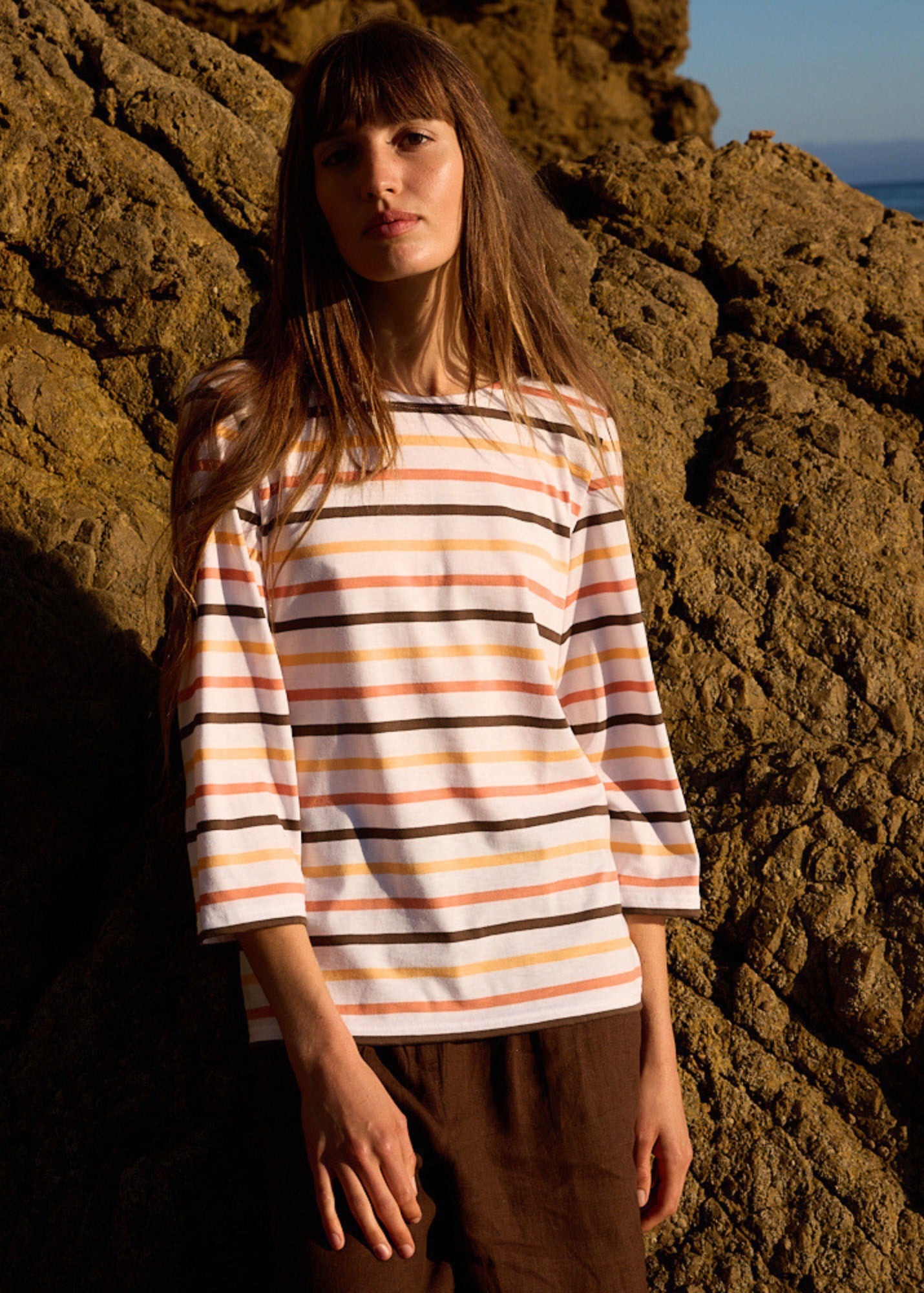 【HYKE（ハイク）】STRIPED FISHERMAN SHIRT 美品HYKE ハイク STRIPED FISHERMAN SHIRT ネイビー - メルカリ