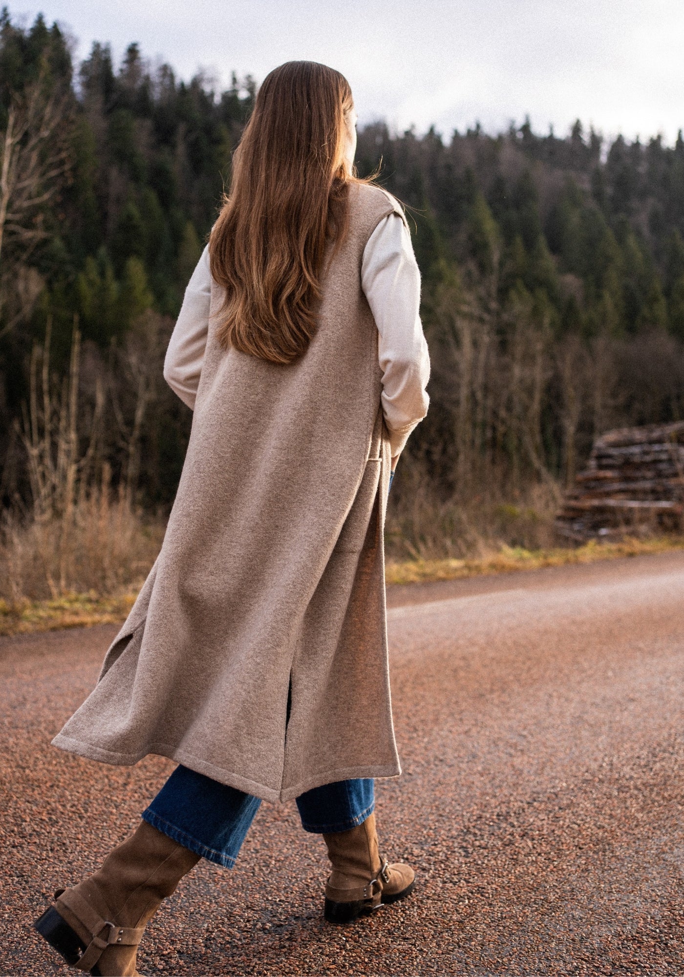 Geneve Knit Vest (BEIGE)