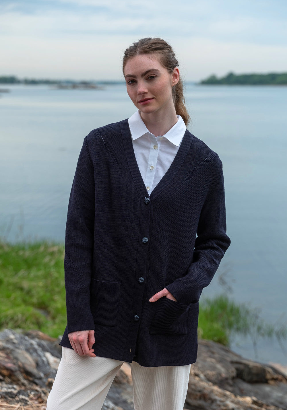 GRESSAN Cardigan (NAVY)