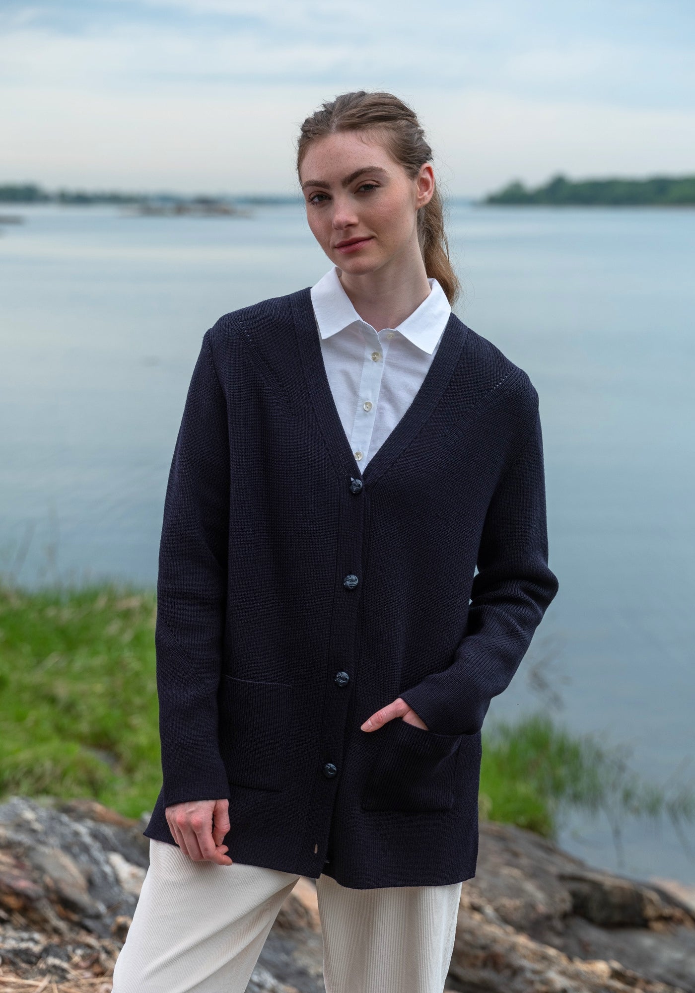 GRESSAN Cardigan (NAVY)