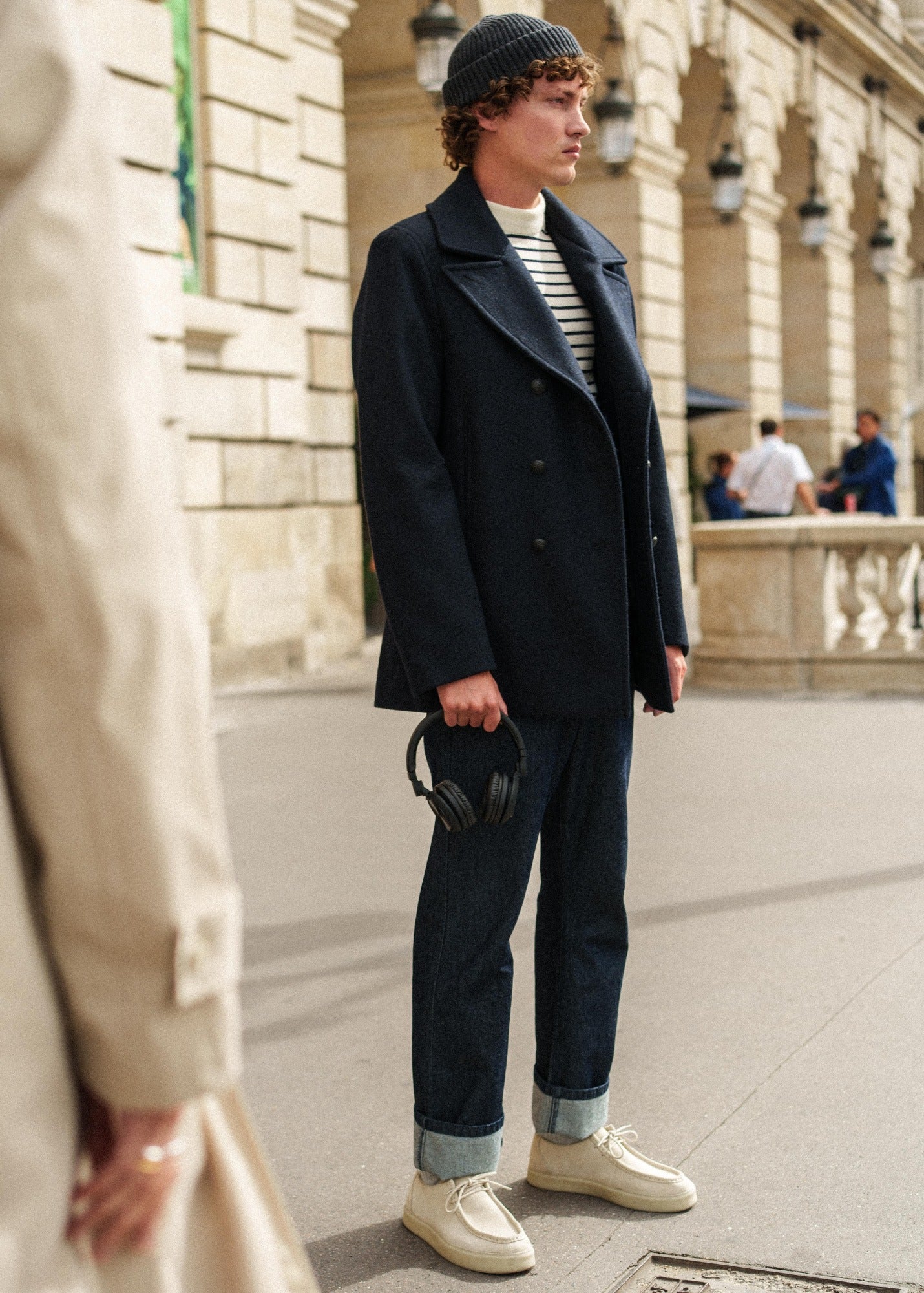 Galion II Classic Peacoat (NAVY) • Saint James USA