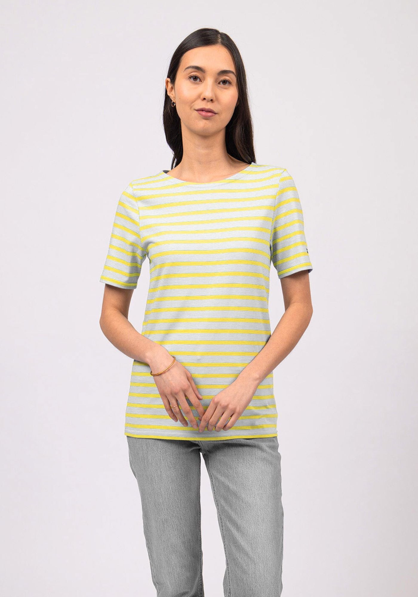 Levant Breton Shirt (LIGHT GRAY / YELLOW)