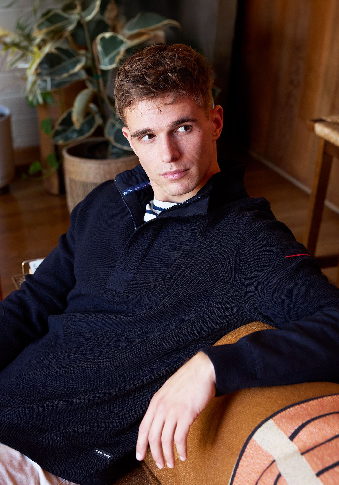 Loup de Mer II Wool Sweater (NAVY)