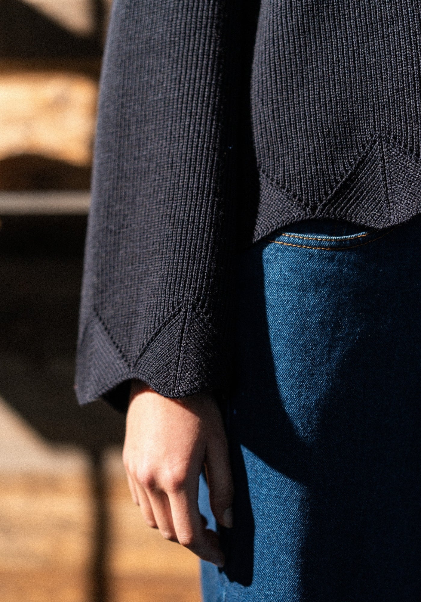 Les Menuires Cardigan  (NAVY)