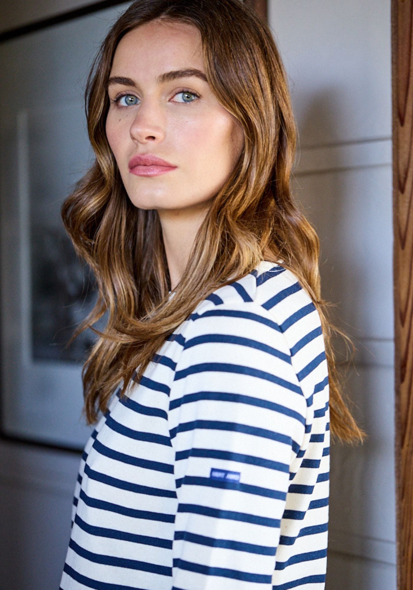 Meridame II Breton Shirt (ECRU / NAVY)