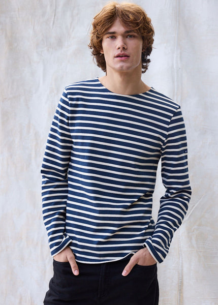 Saint james striped shirt offers Size M