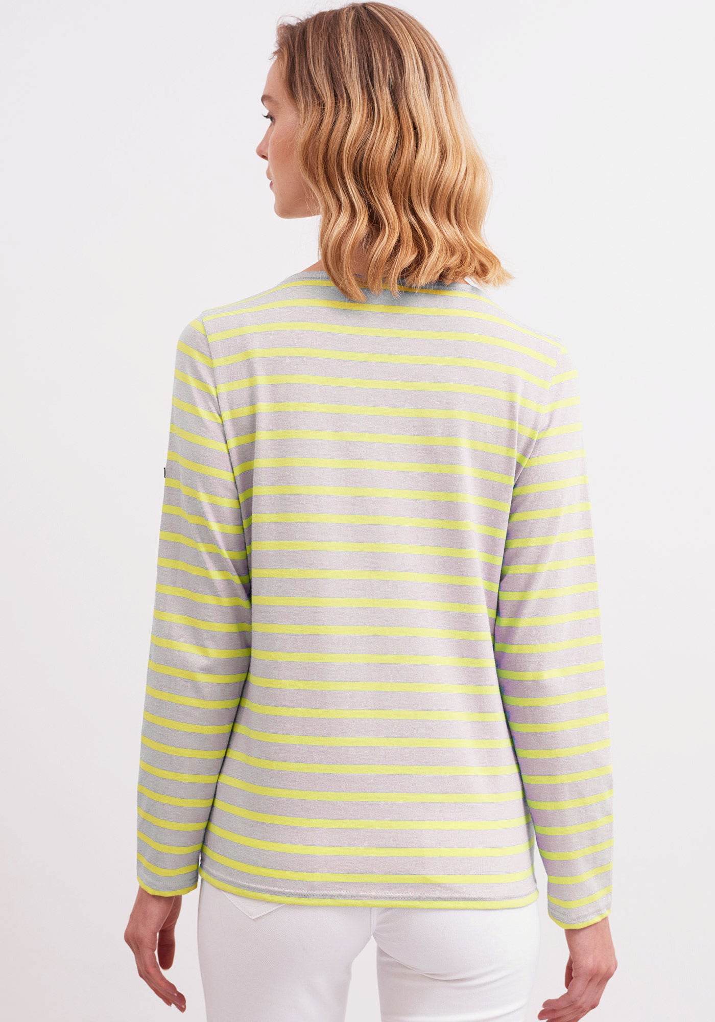 Minquidame Breton Shirt (LIGHT GRAY / YELLOW)