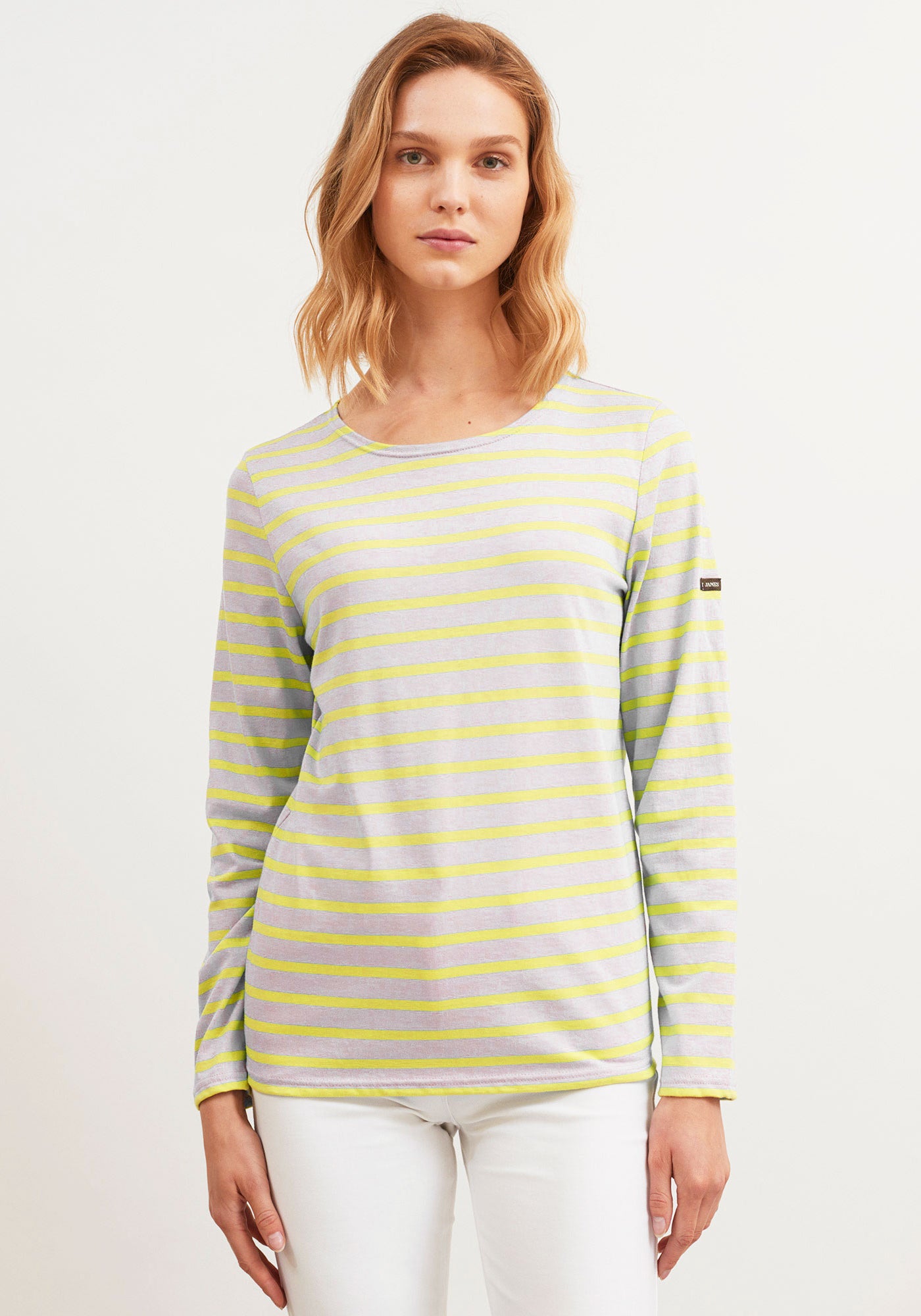 Minquidame Breton Shirt (LIGHT GRAY / YELLOW)
