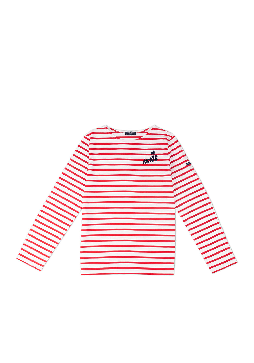 Minquiers Paris Breton Shirt (WHITE / RED)