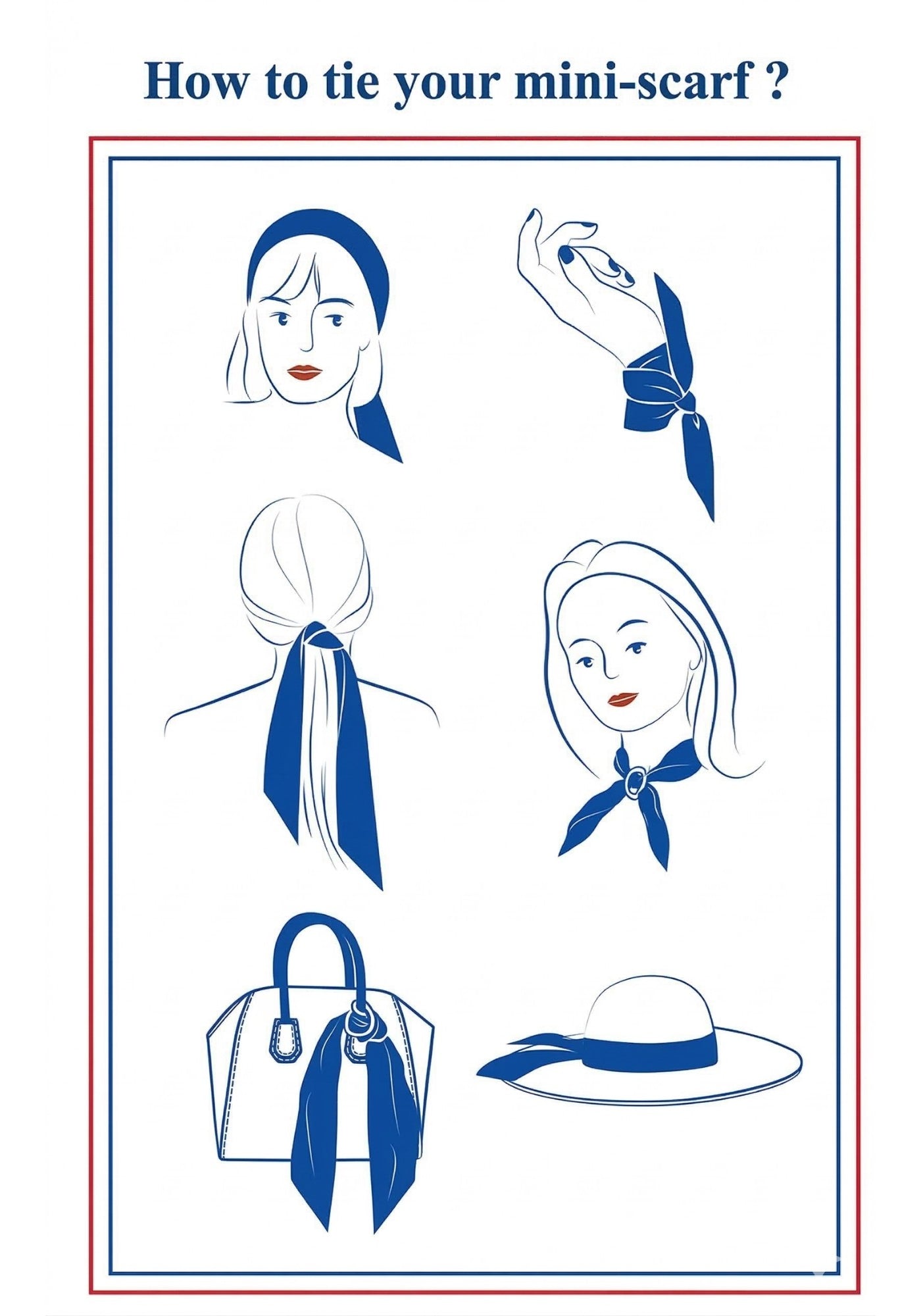 MINI printed scarf (ACCALMIE)