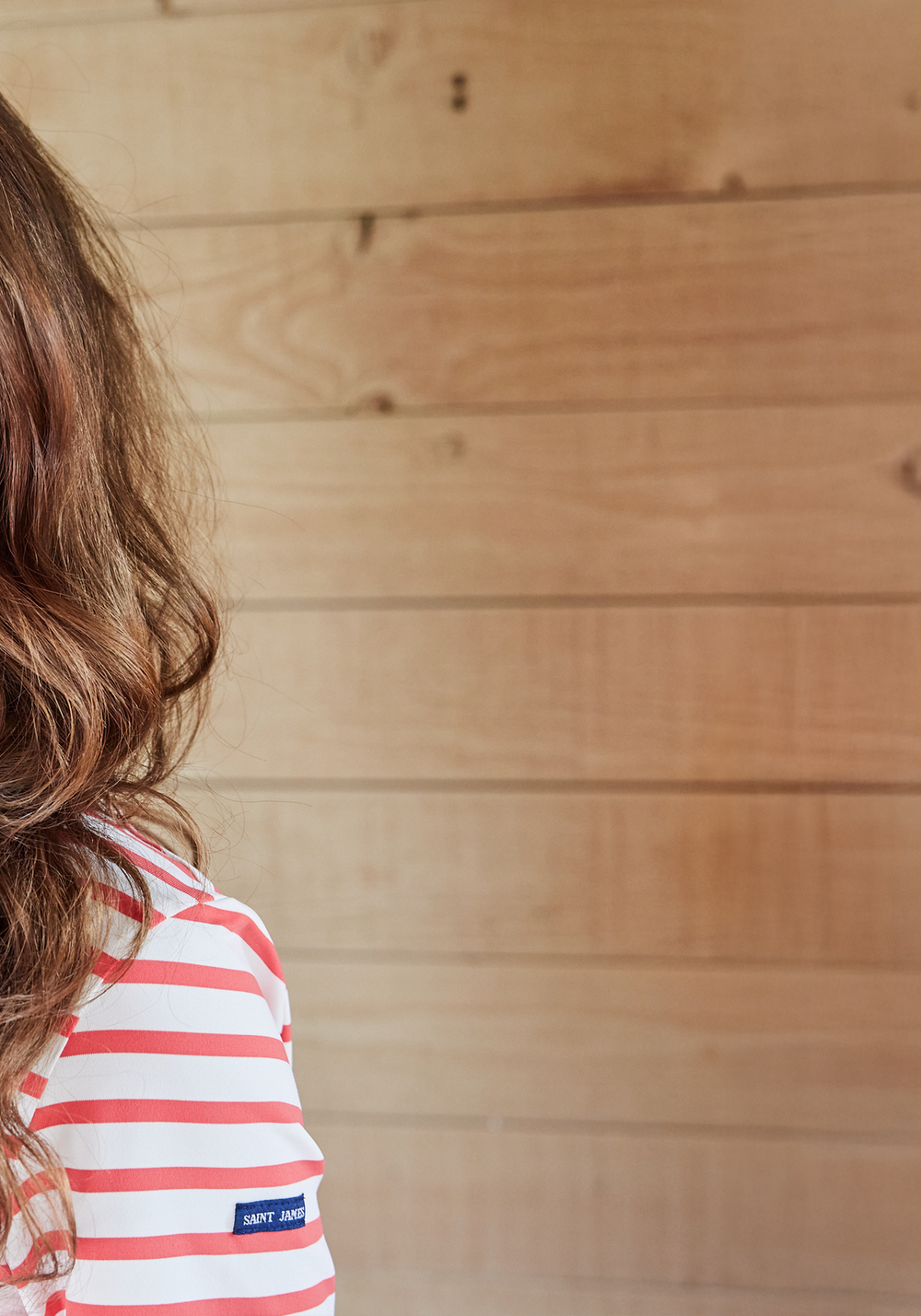 Phare Anti-Uv Striped Tunic (WHITE / CORAL)