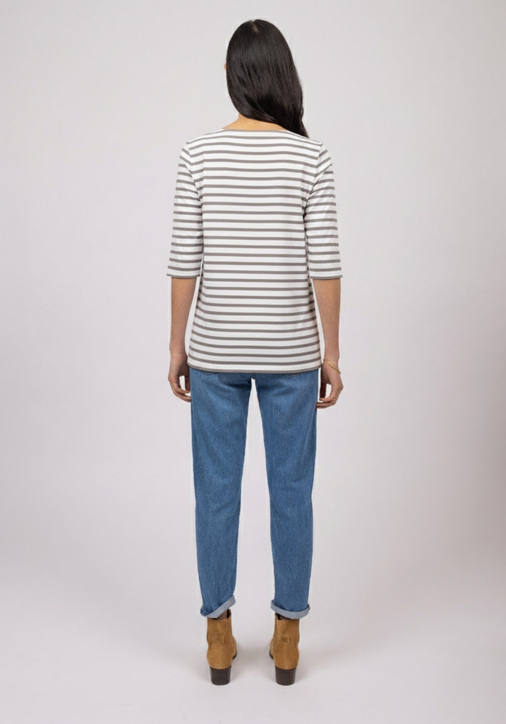 Phare Anti-Uv Striped Tunic (WHITE / PEARL)