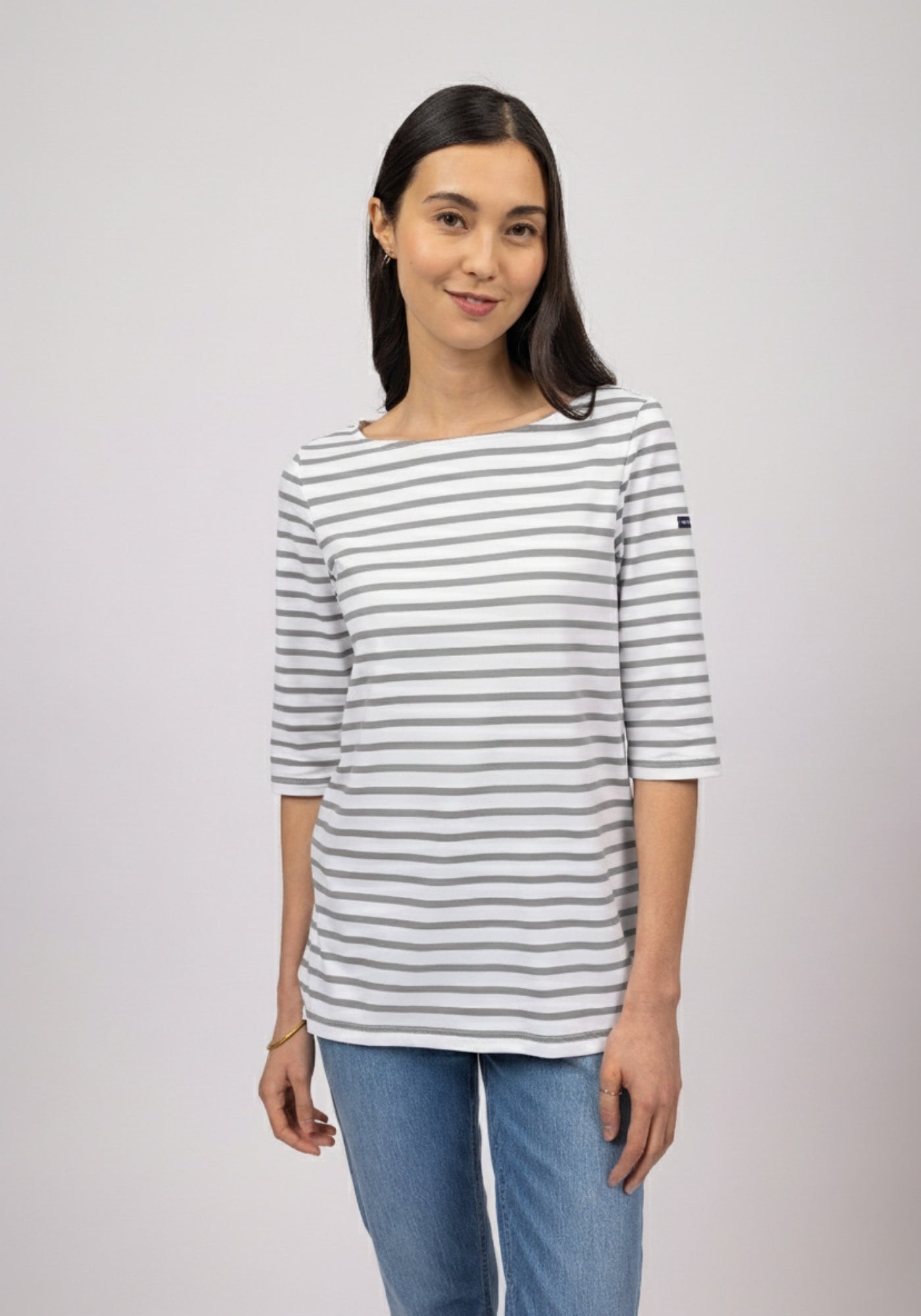 Phare Anti-Uv Striped Tunic (WHITE / PEARL)