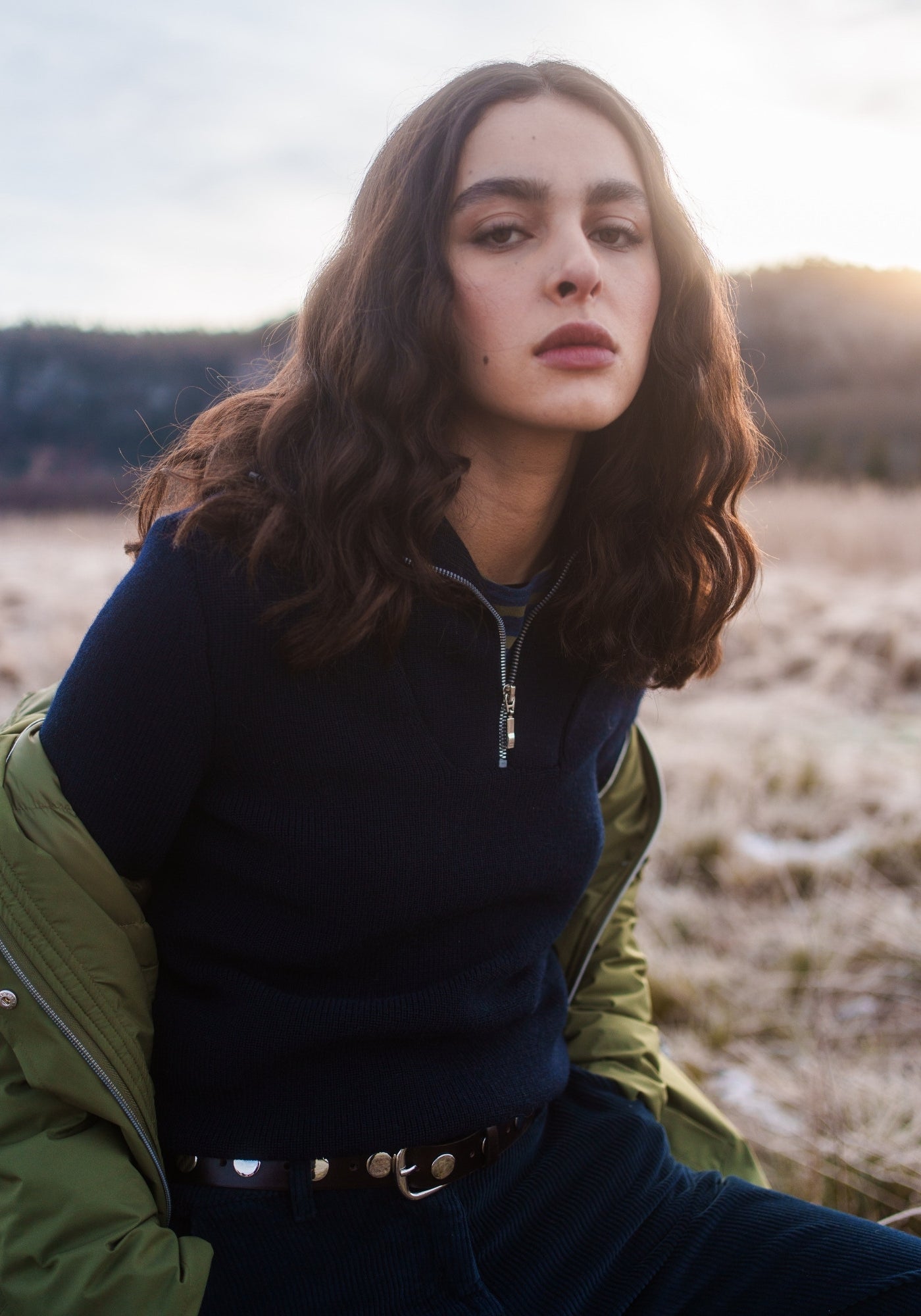 Sallanches Trucker Sweater (NAVY)