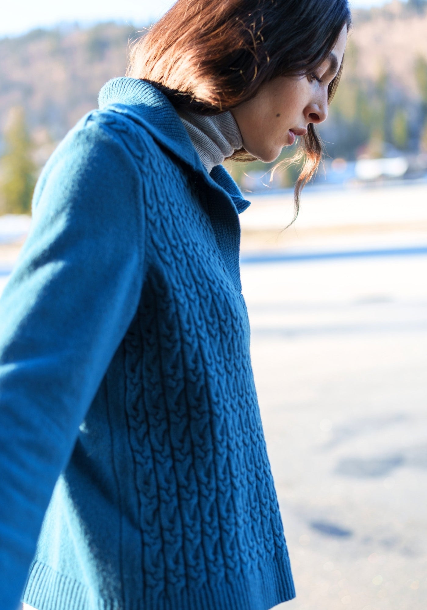 Samoens Wool Sweater (DEEP TEAL)