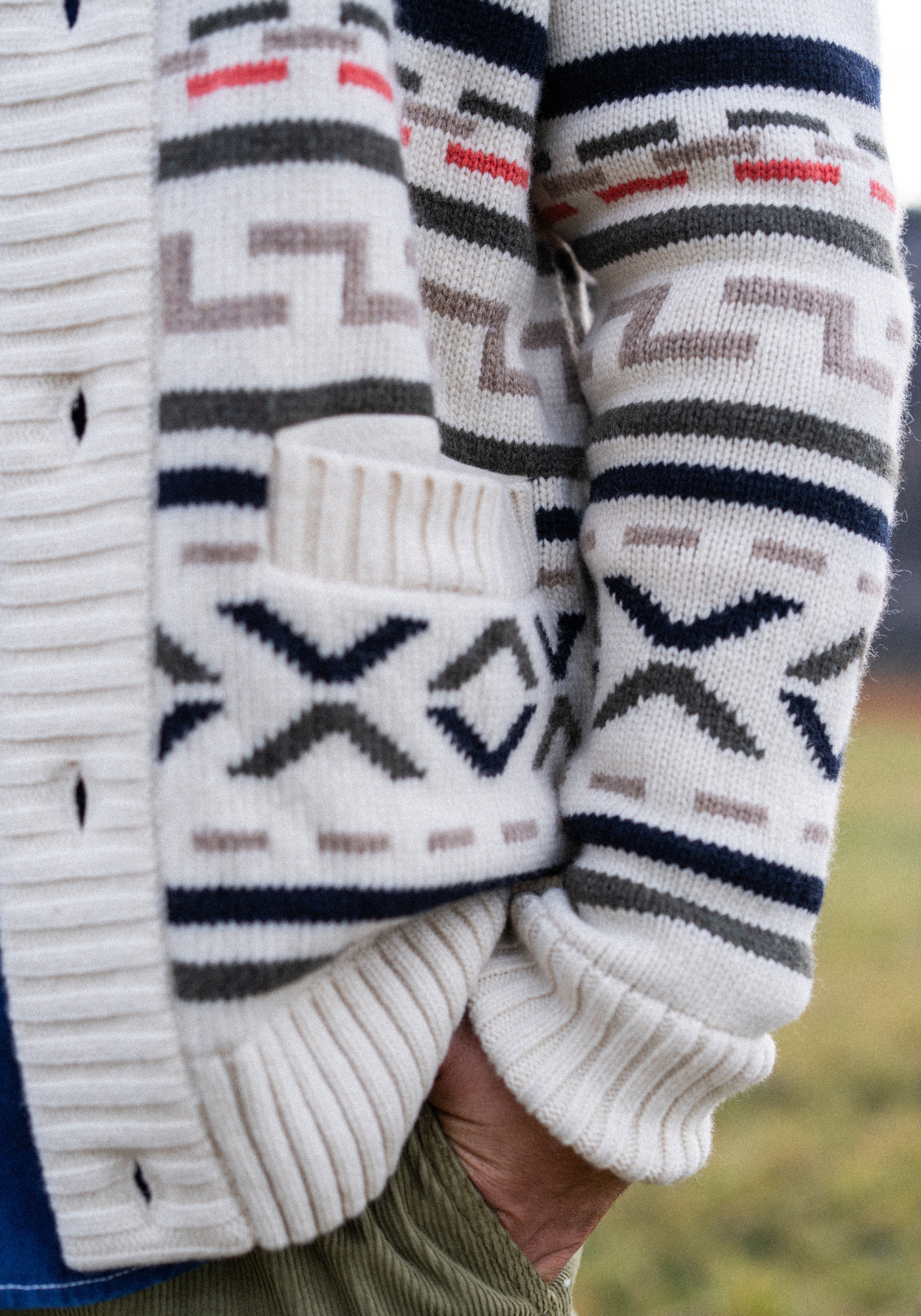 Sion Cardigan (ECRU / MULTICO)