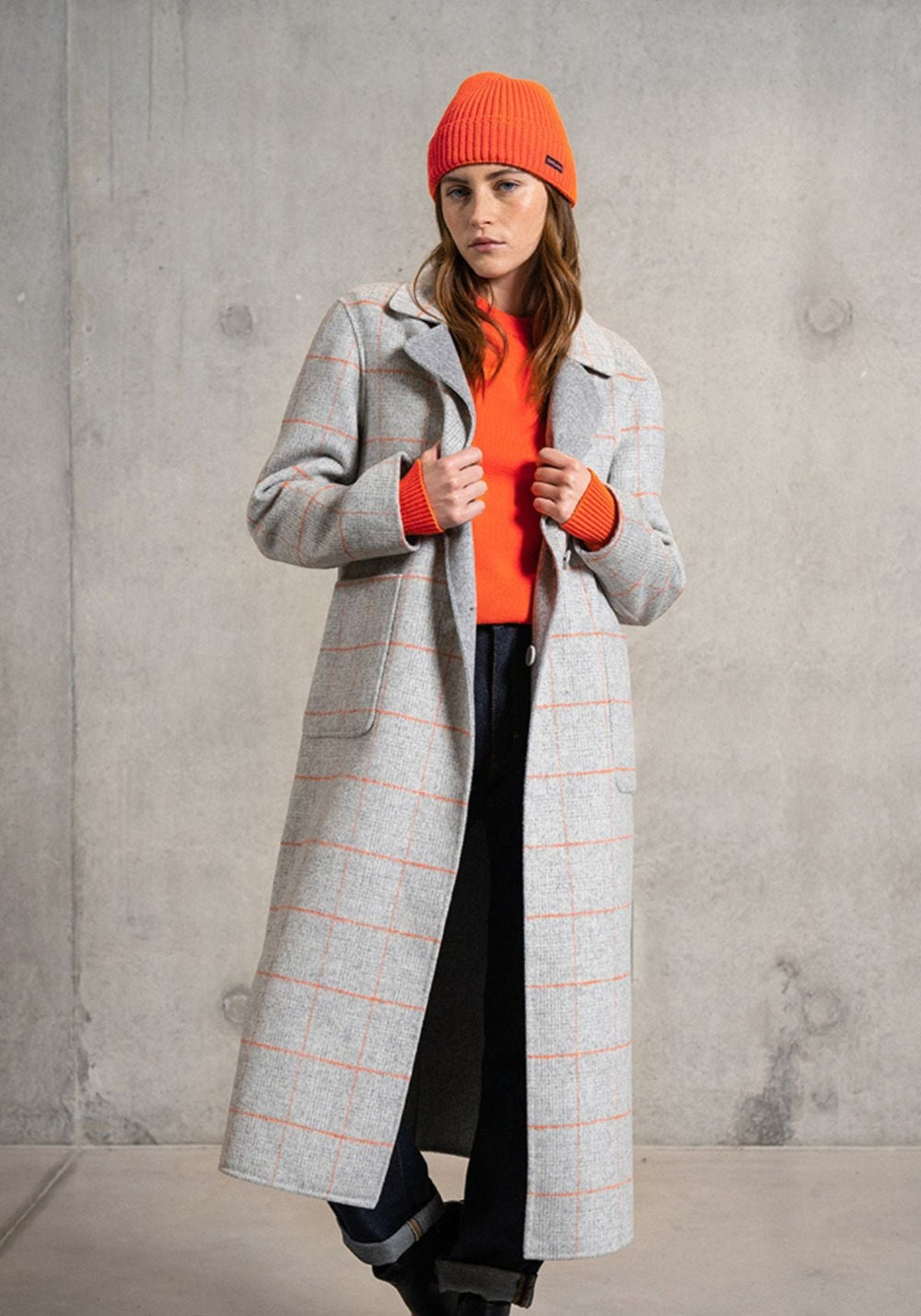 St Louisa Reversible Coat (GREY / ORANGE)