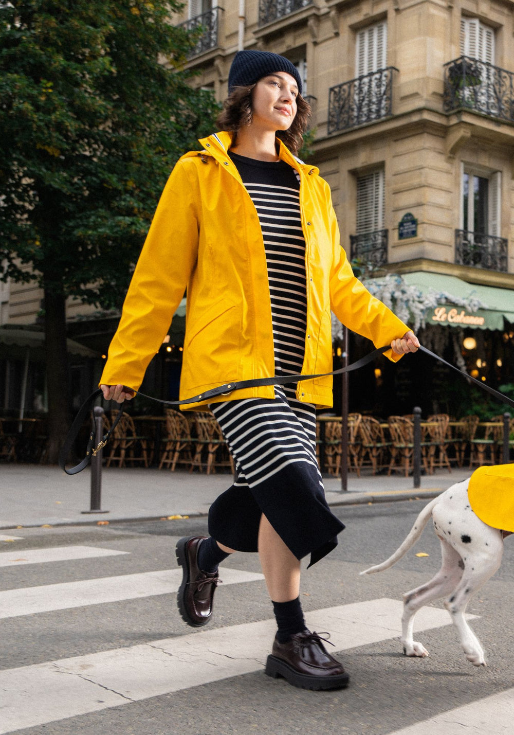 St Morgane Hooded Raincoat (YELLOW)