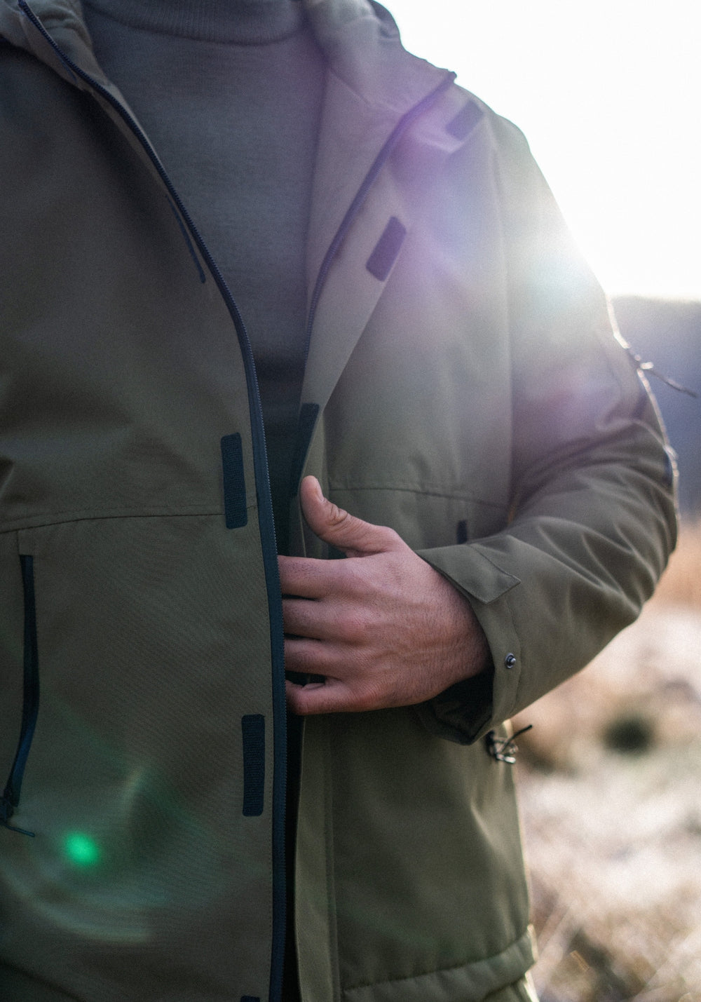 St Denis Hooded Jacket (OLIVE GREEN)