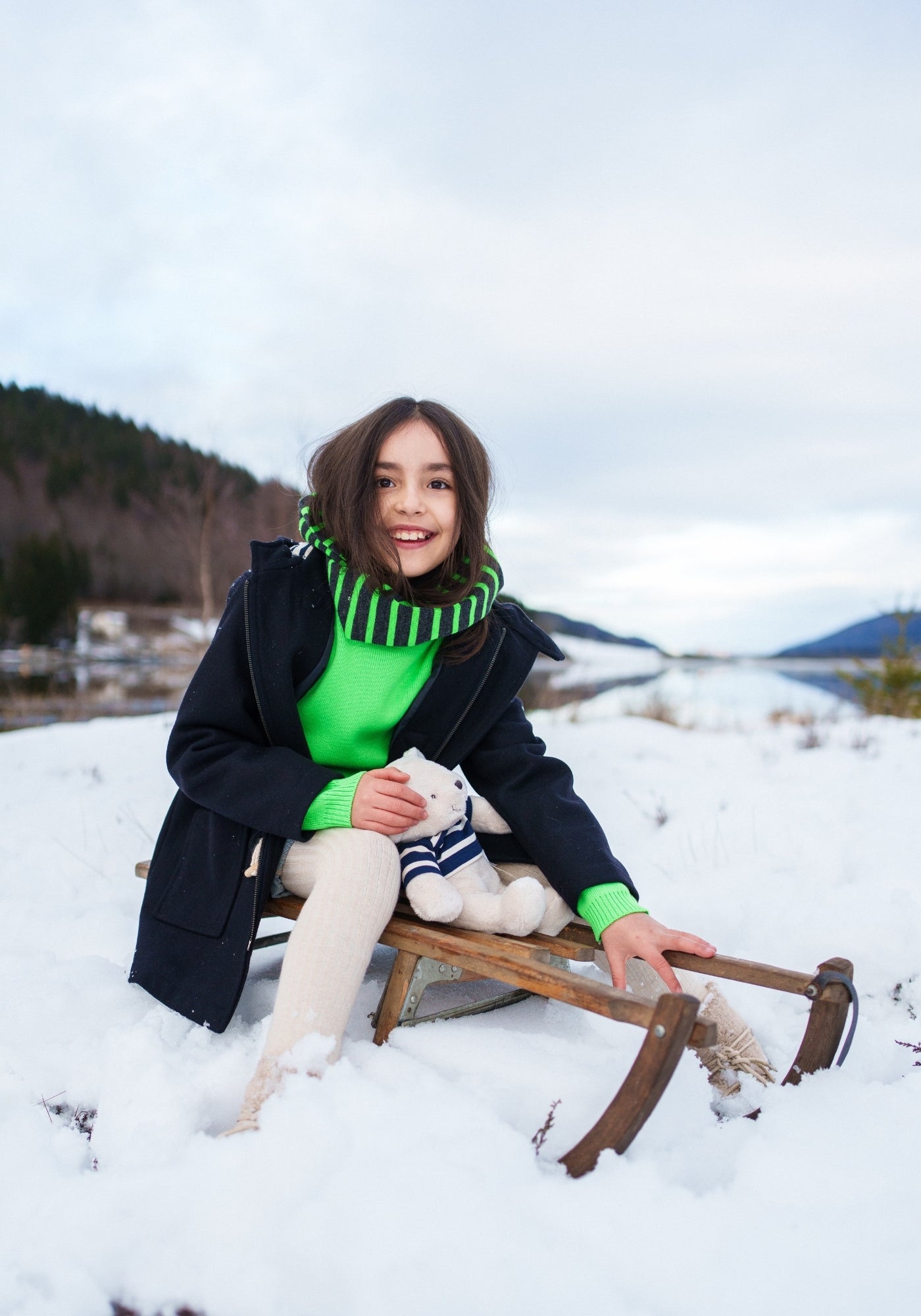 St Malo Kids Duffle Coat (NAVY)