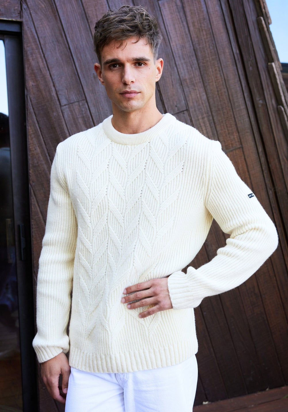 Tignes Cable Knit Sweate (WINTER WHITE)