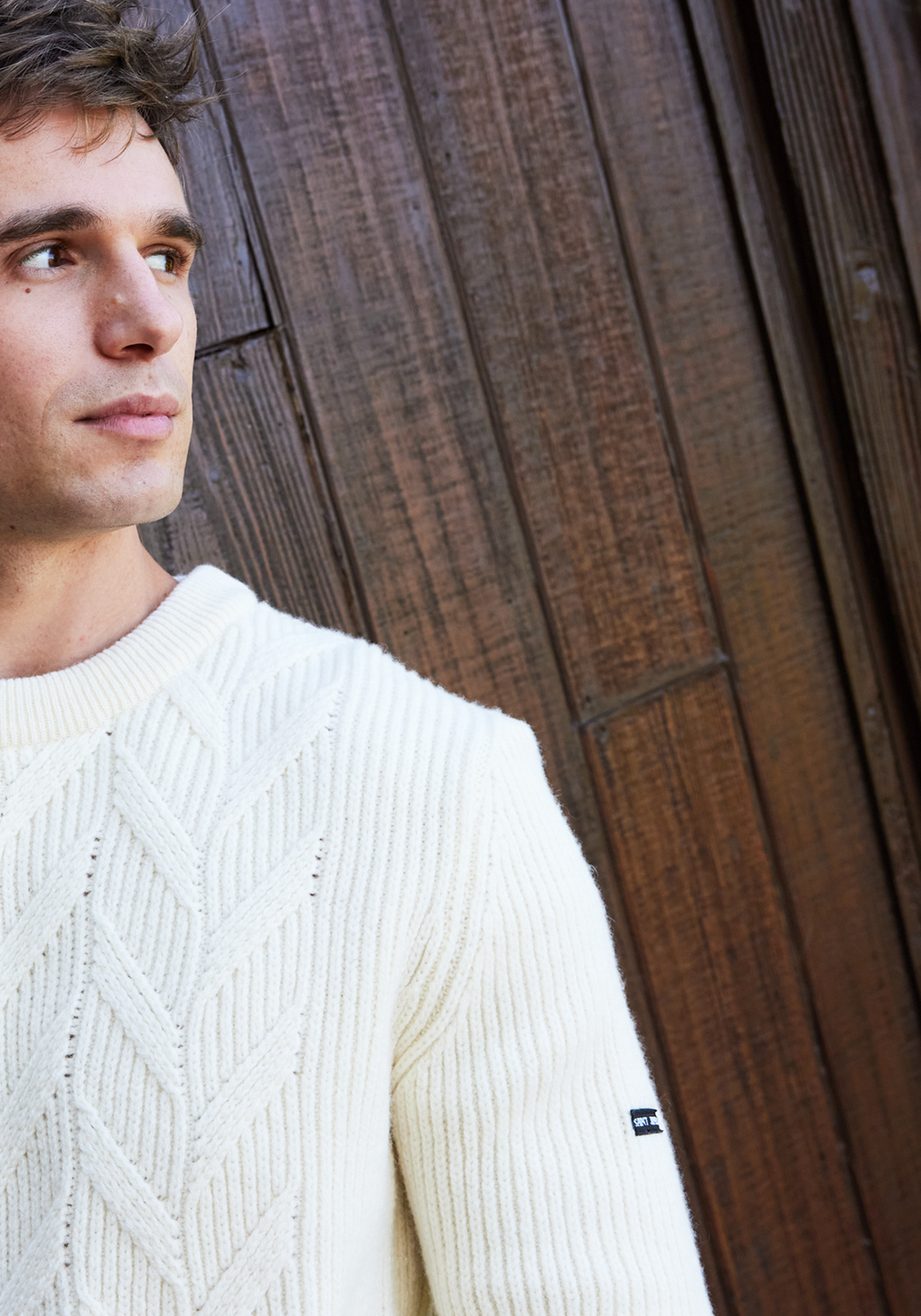 Tignes Cable Knit Sweate (WINTER WHITE)