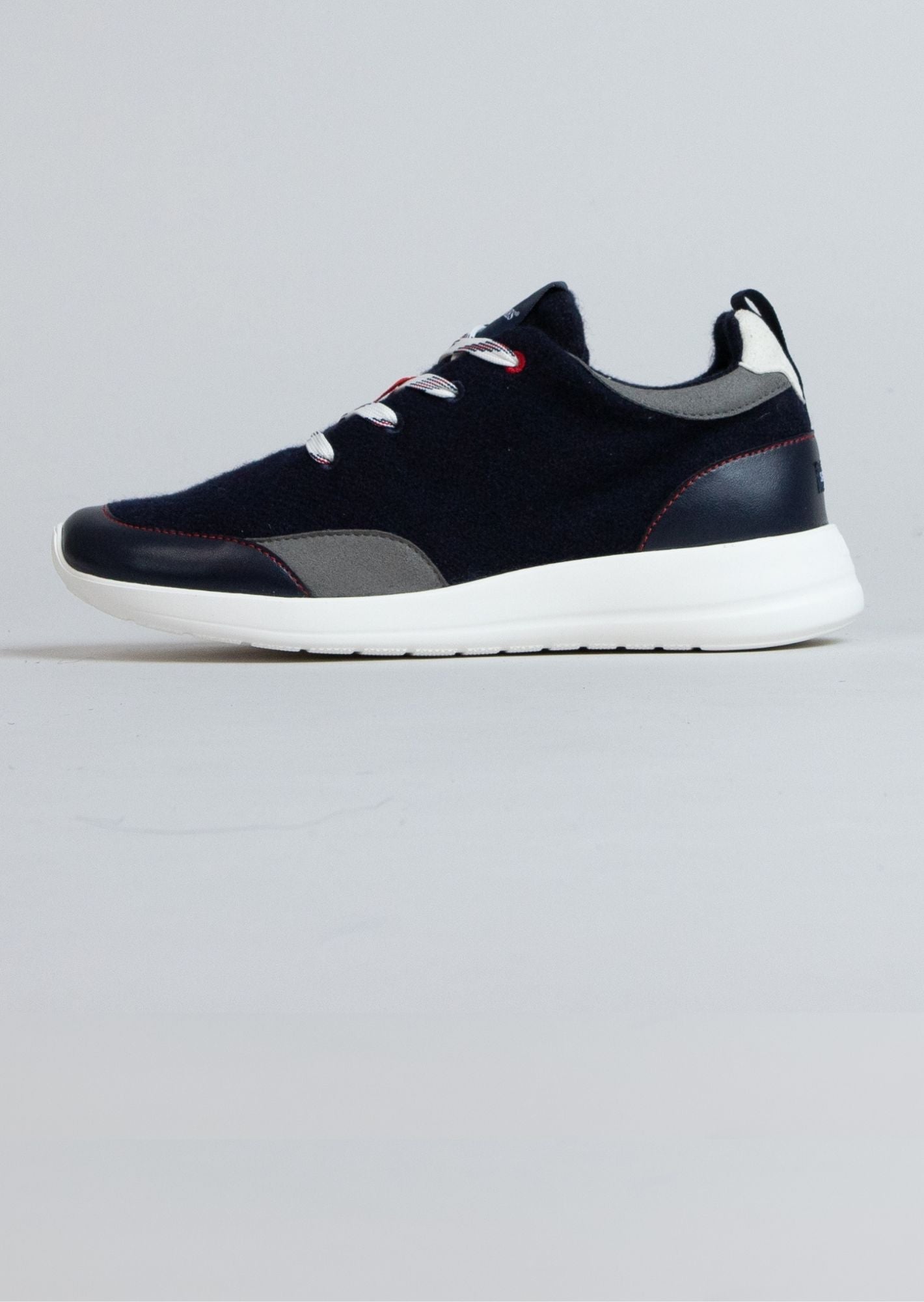 Recycled Navy Wool Sneakers by UBAC| Saint James® • Saint James USA Recycled Navy Wool Sneakers by UBAC| Saint James® • Saint James USA