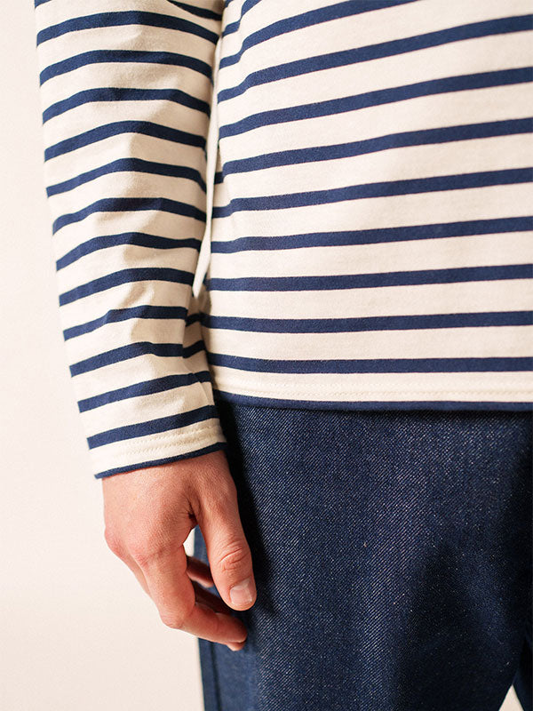 Striped Long Sleeve Turtleneck Tee | Saint James® • Saint James USA