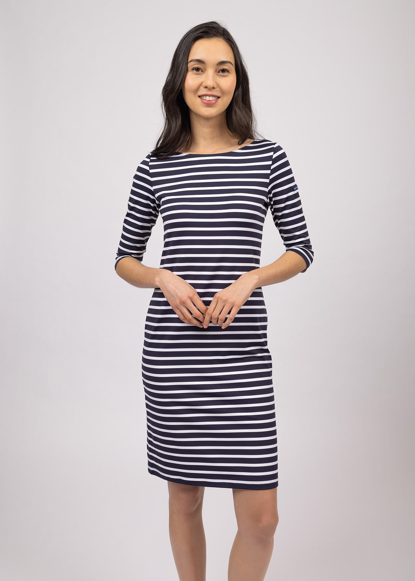 Breton Stripe Form Fitting Dress | Propriano | Anti-UV | Saint
