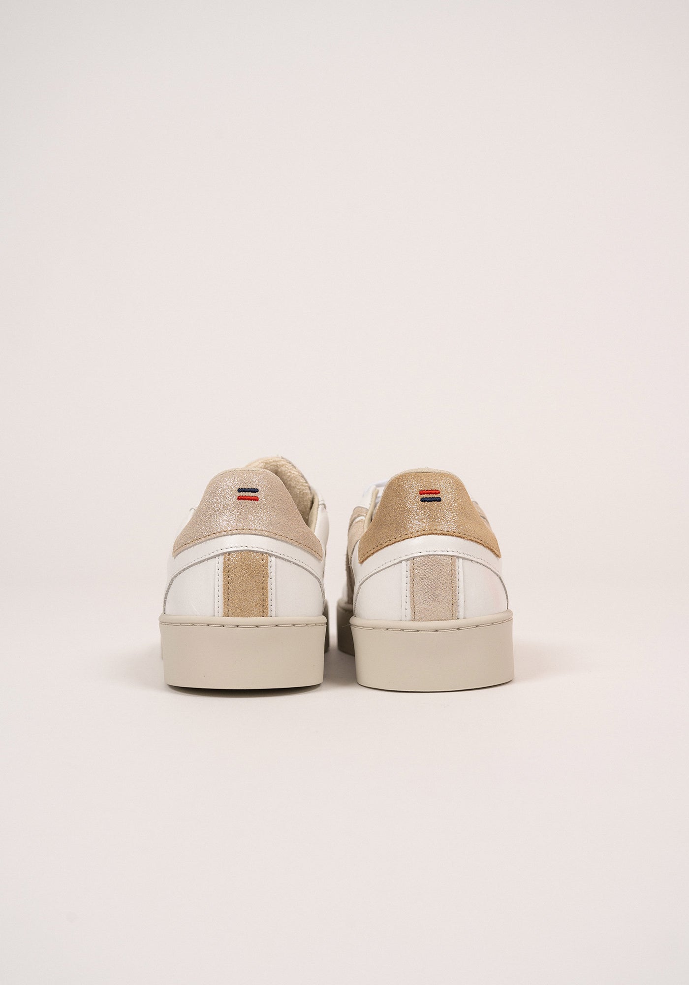 Bask Caval Sneakers (WHITE / GOLD LUREX)