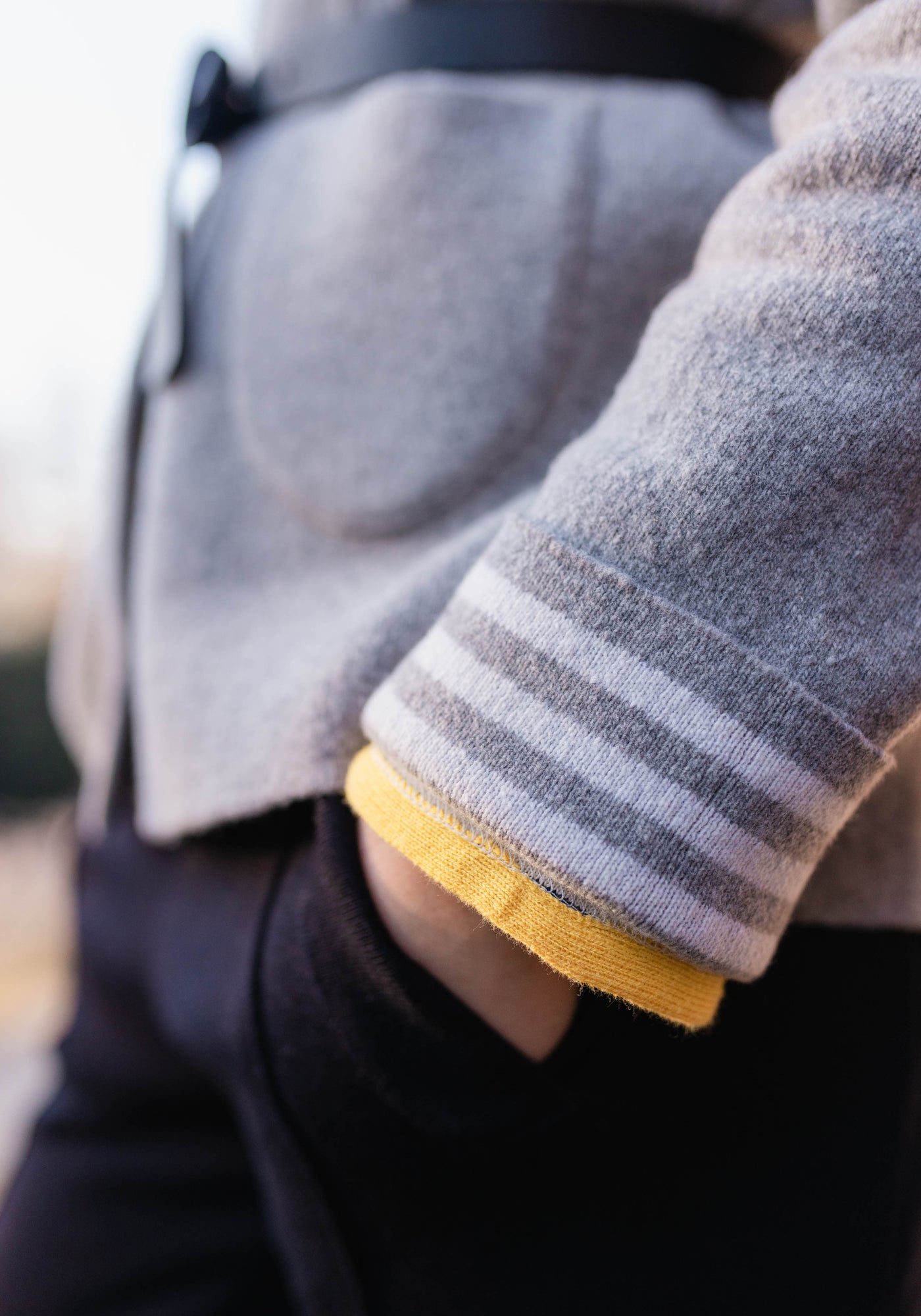 NASHVILLE - Short Buttoned Jacket with Patch Pockets for Women (LIGHT GREY / WINTER WHITE)