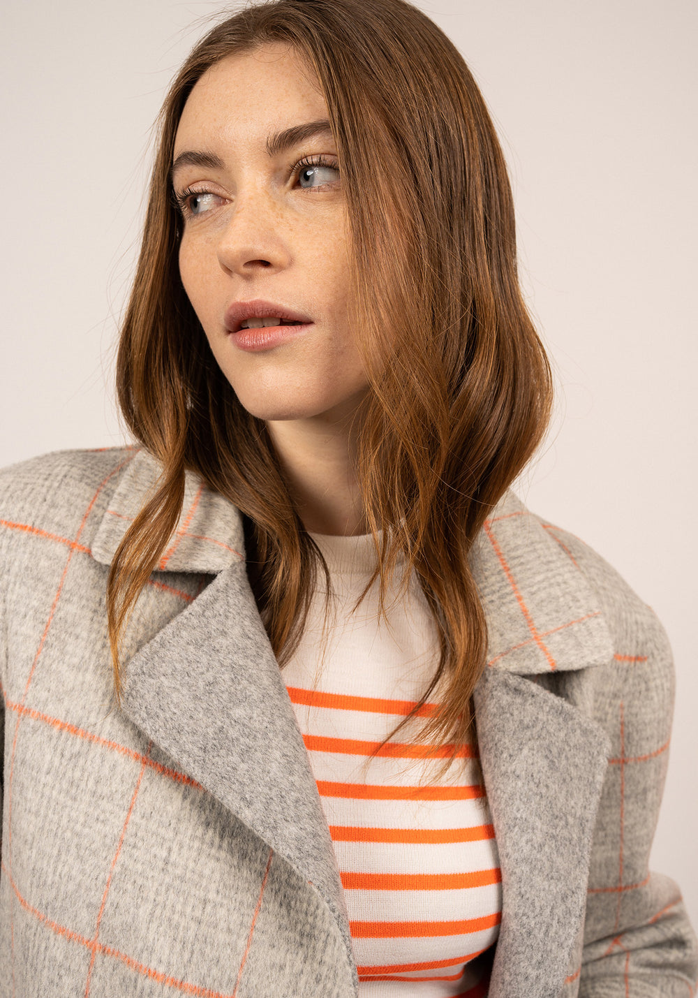 St Louisa Reversible Coat (GREY / ORANGE)