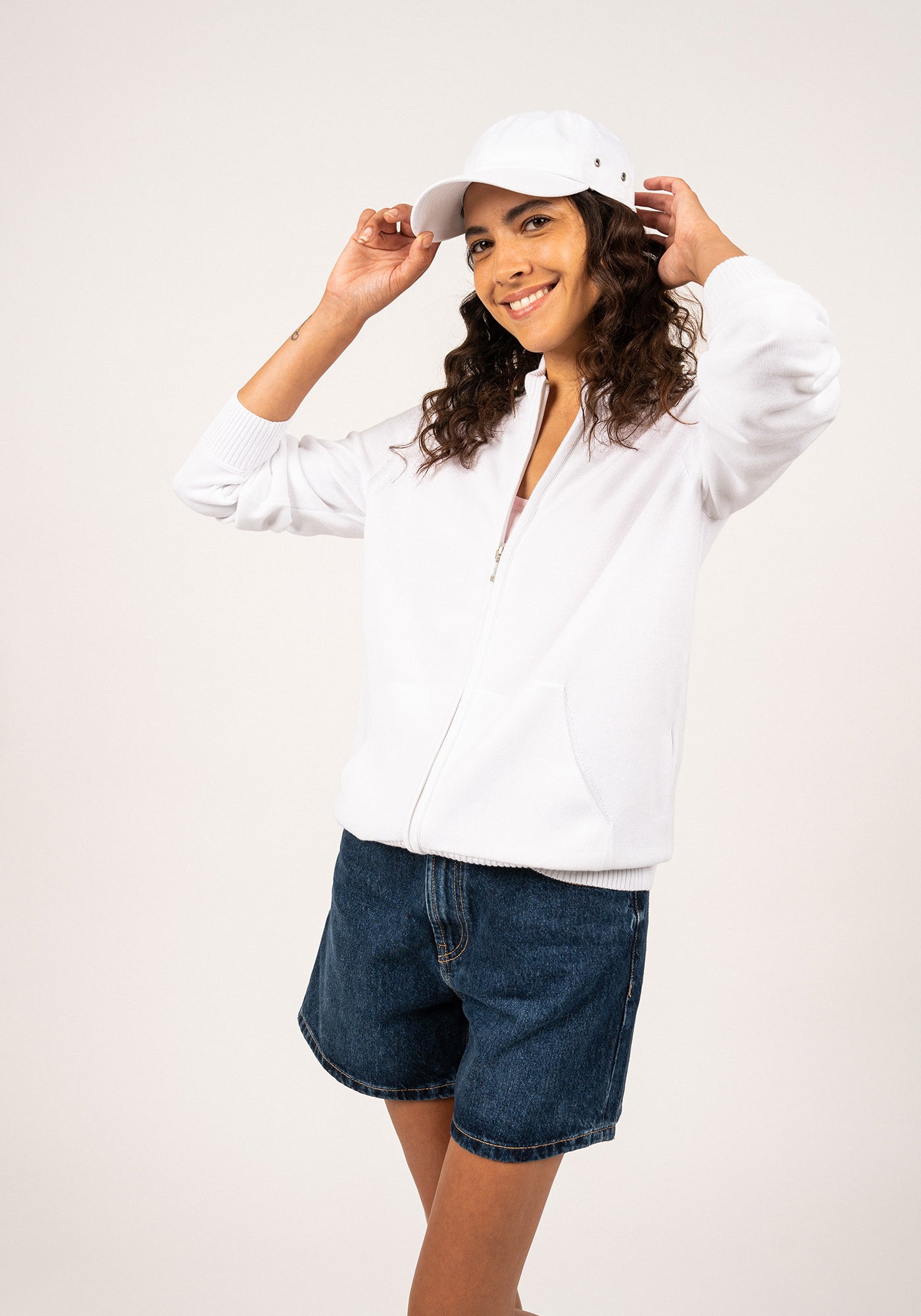 Barcelone Cotton Cardigan (WHITE)