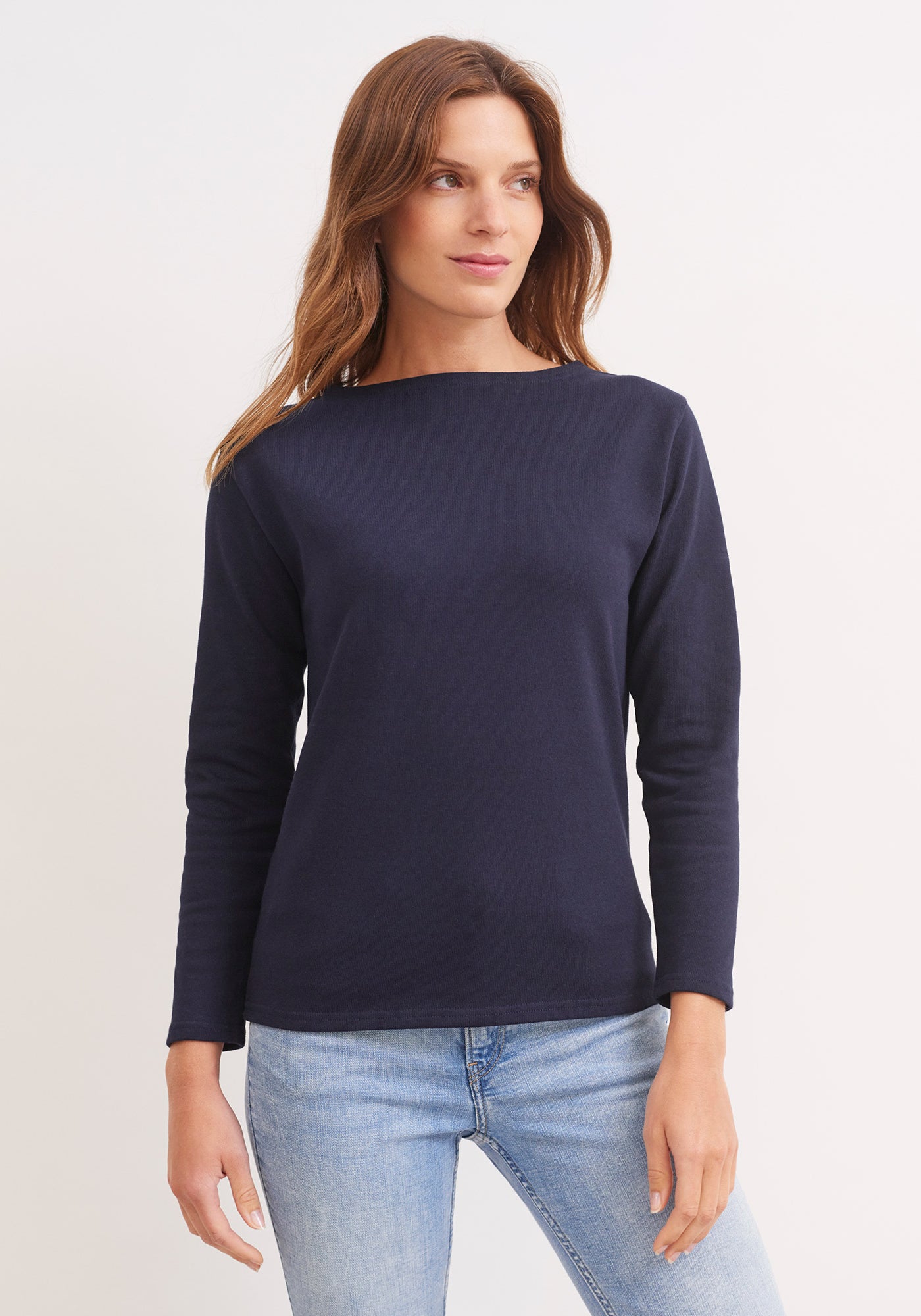 Guildo Boatneck Breton Shirt (NAVY)