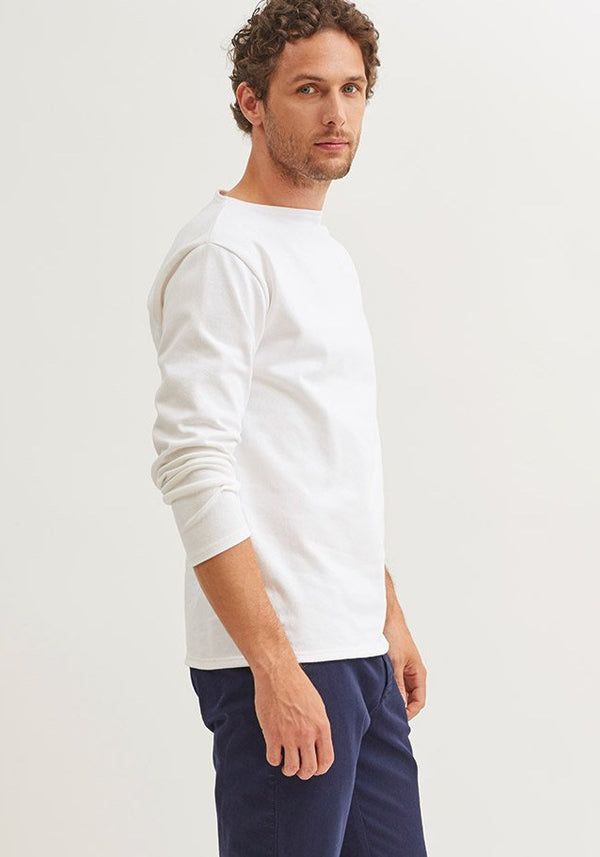 Guildo Boatneck Breton Shirt (ECRU)