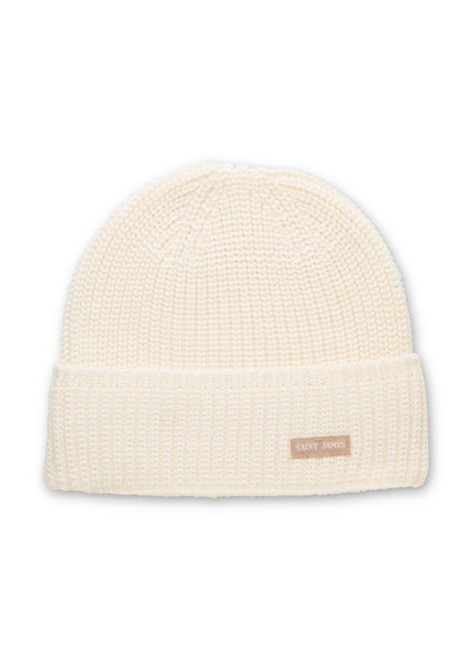 CANOT - Soft Wool Beanie in Purl Knit (IVORY)