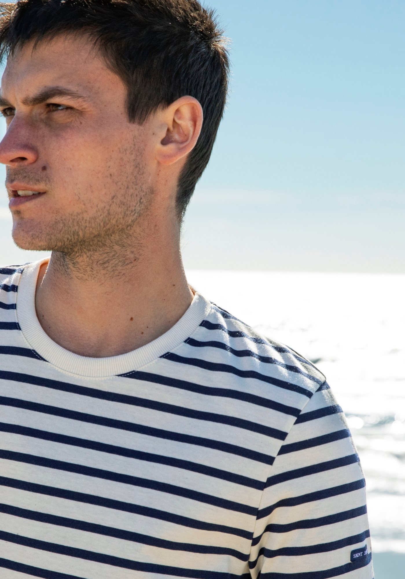 Plouider Breton Shirt (ECRU / NAVY)