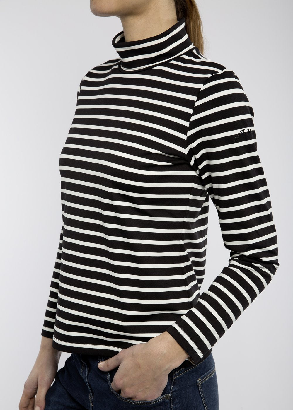 Striped Long Sleeve Turtleneck Tee | Saint James® • Saint James USA